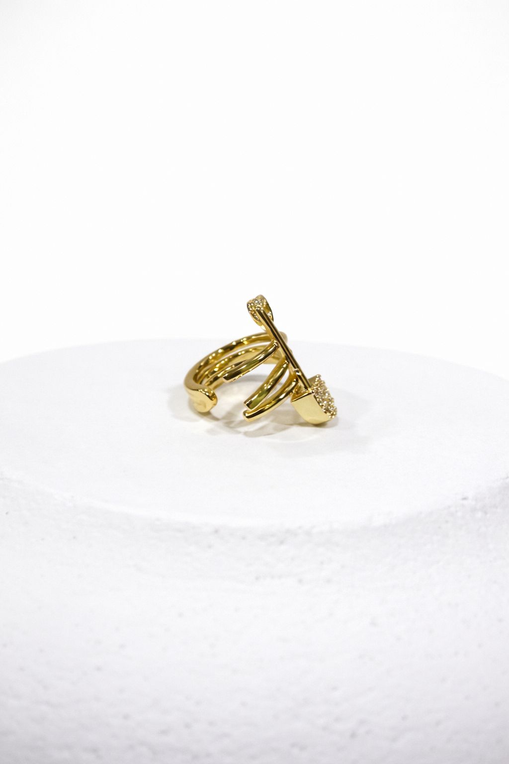 Taş Detaylı Gold Renk Ear Cuff (Kıkırdak Küpesi)