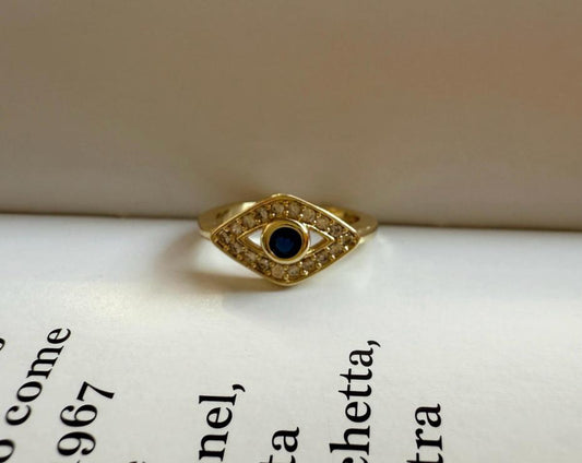 Zirkon Taş Serçe Parmak Göz-Yüzük