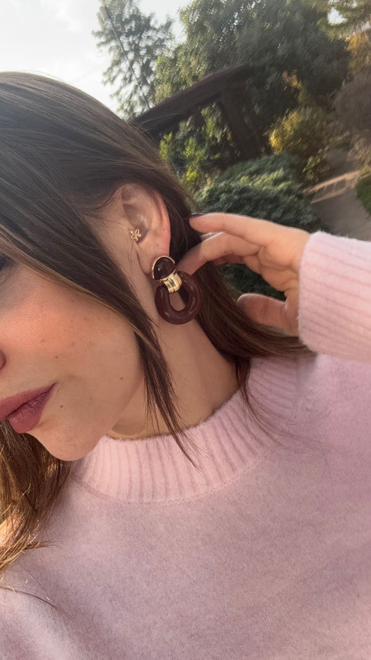 Acı Kahve Marka Model Küpe