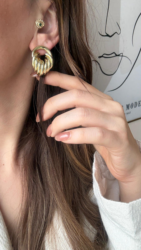 Spiral Gold Küpe
