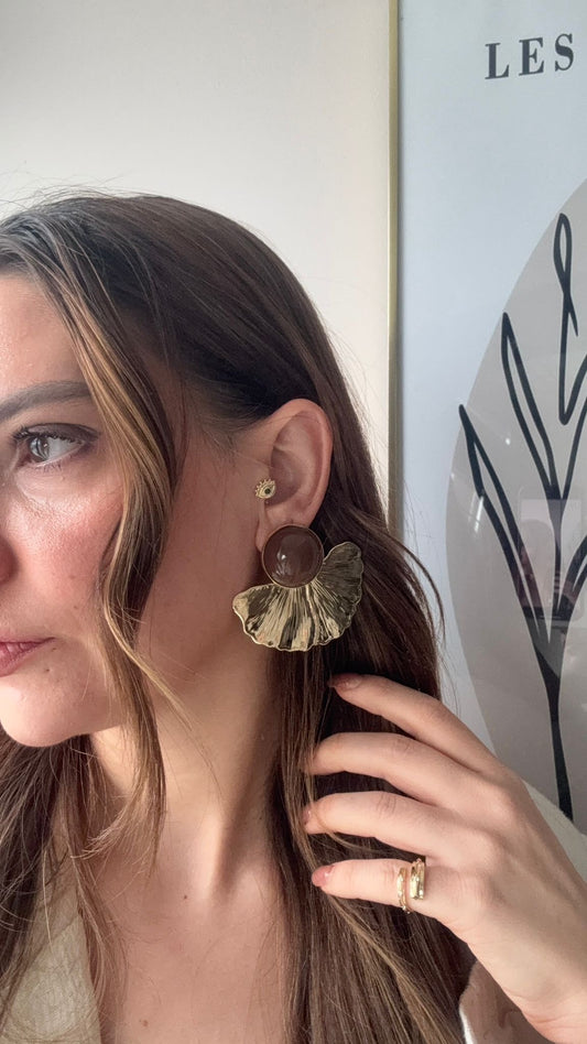 Aura Marka Yaprak Küpe