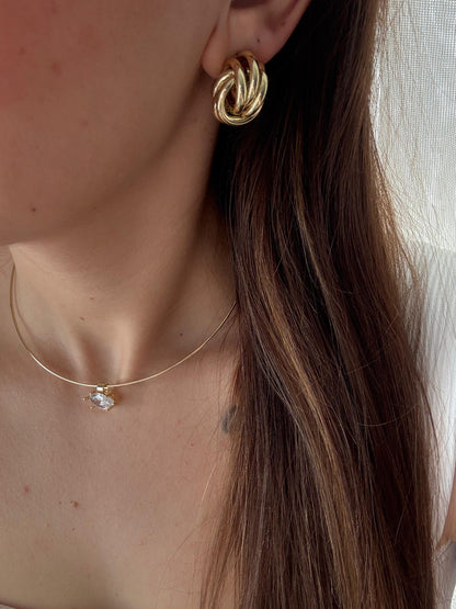 Altın Düğüm Küpe