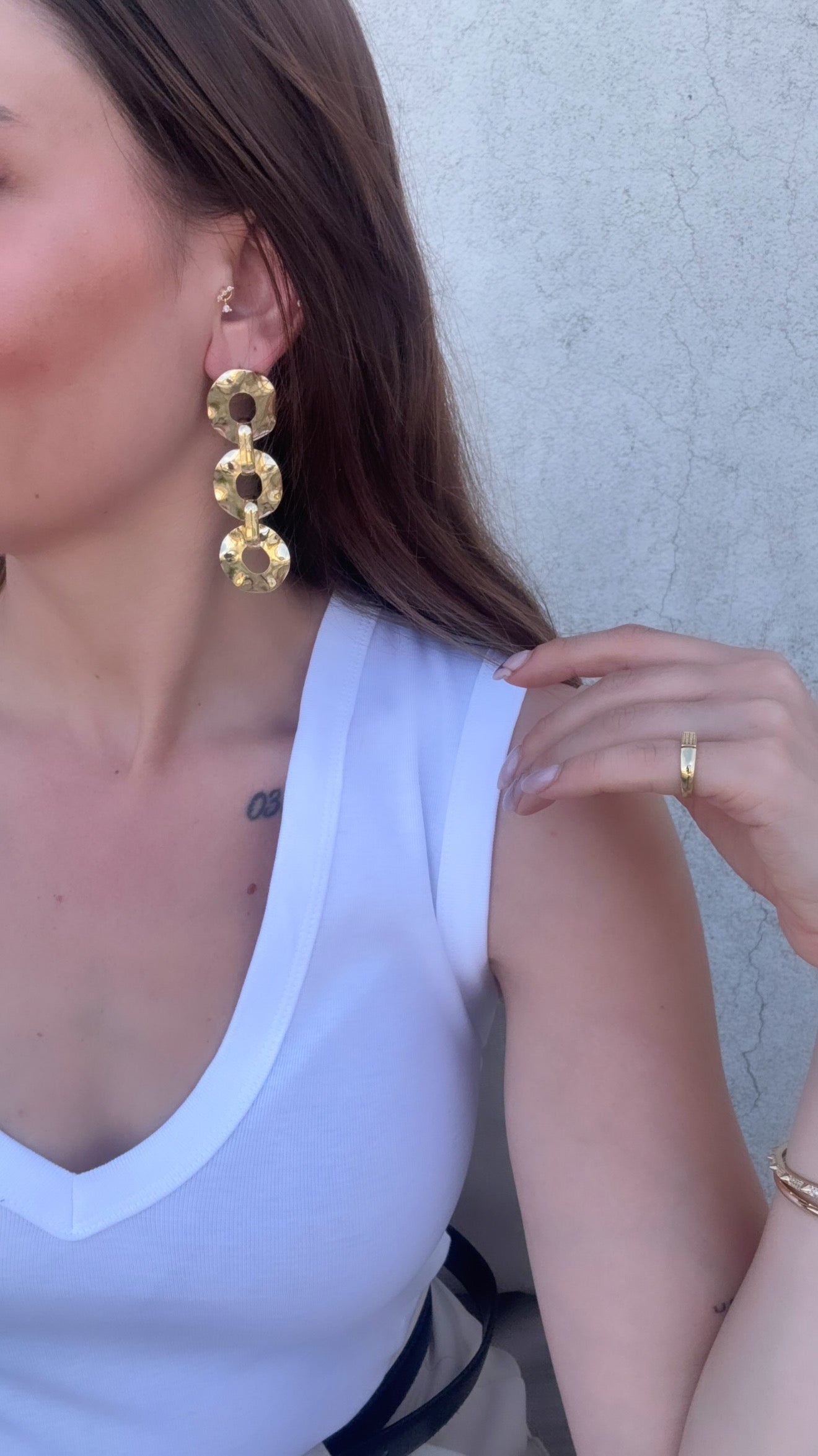 Gold Chain Küpe