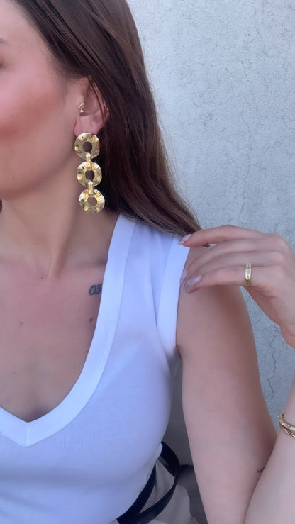 Gold Chain Küpe