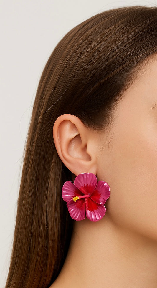 Marka Model Çiçek- Küpe