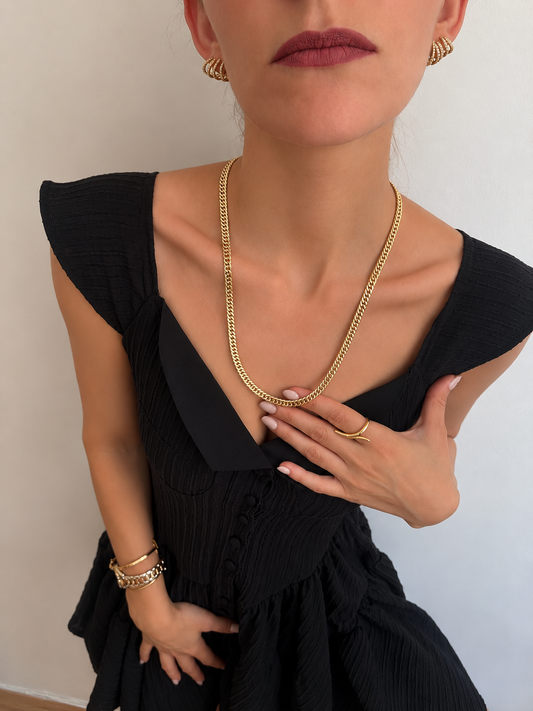 Gold Gurmet Zincir Kolye