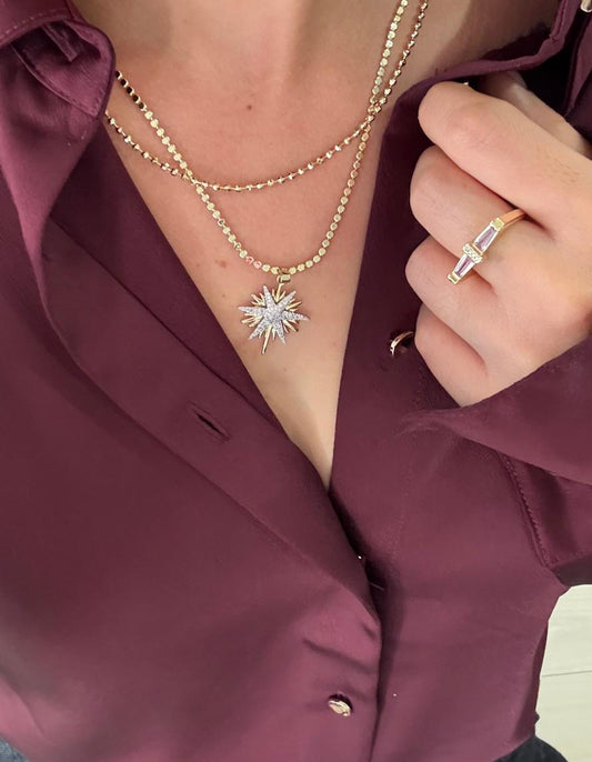 Kuzey Yıldızı Zirkon Taş- Kolye