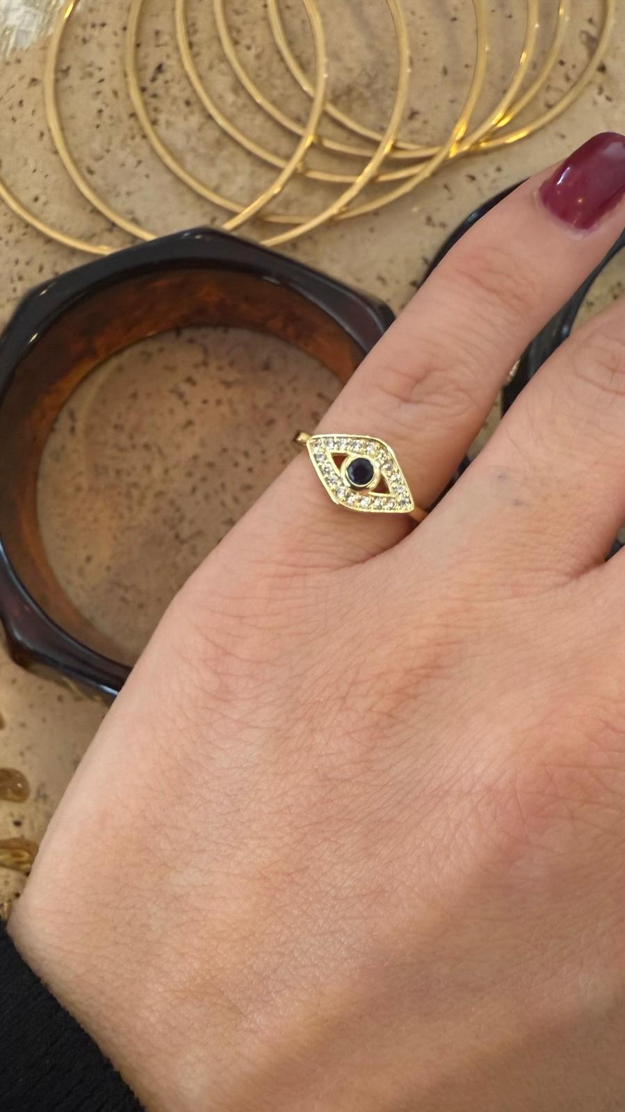 Zirkon Taş Serçe Parmak Göz-Yüzük (Kopya)