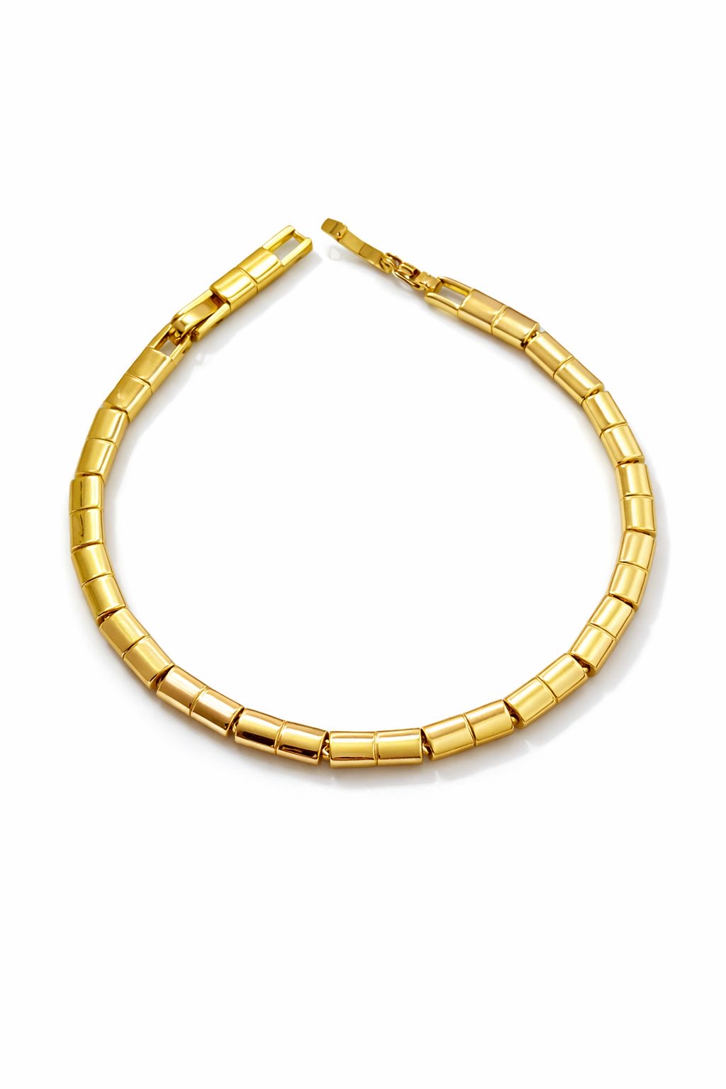 Geometrik Baklalı Gold Bileklik