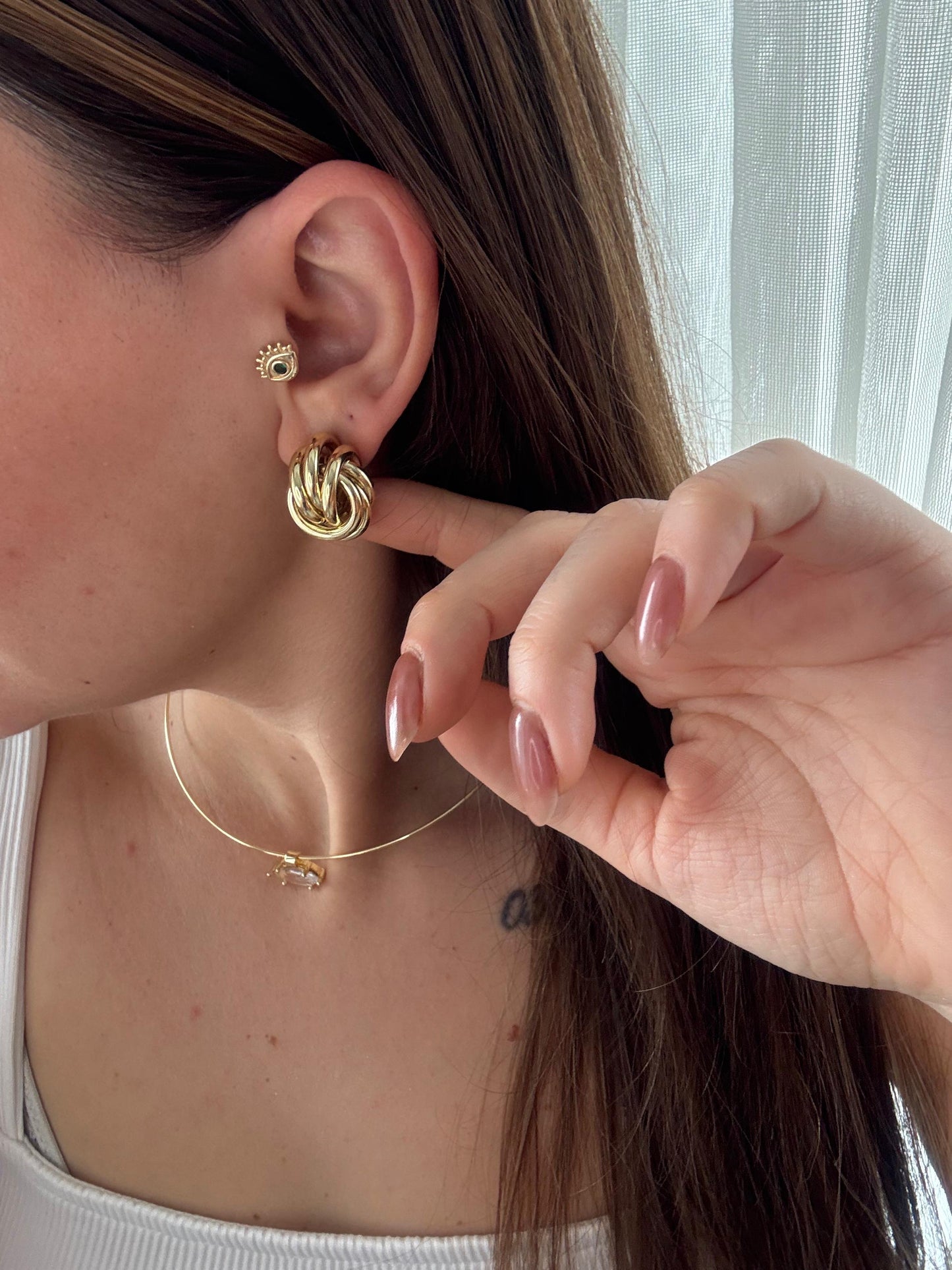 Altın Düğüm Küpe