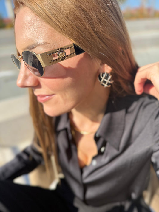 Marka Model Küpe Siyah