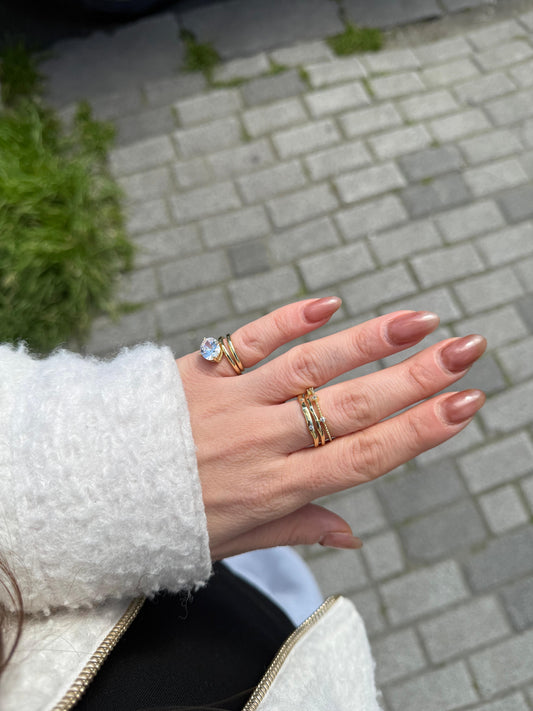 Işıltı Katman Ayarlanabilir Yüzük