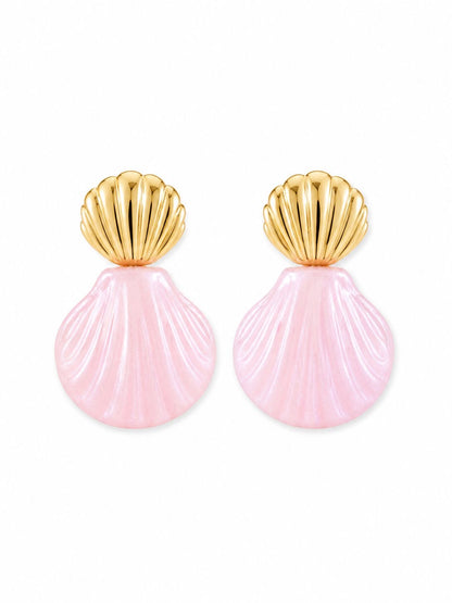 Pink Shell Küpe