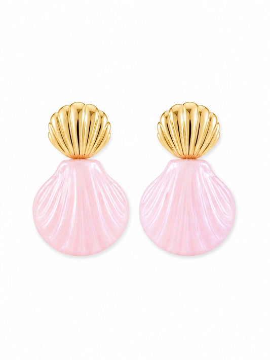 Pink Shell Küpe