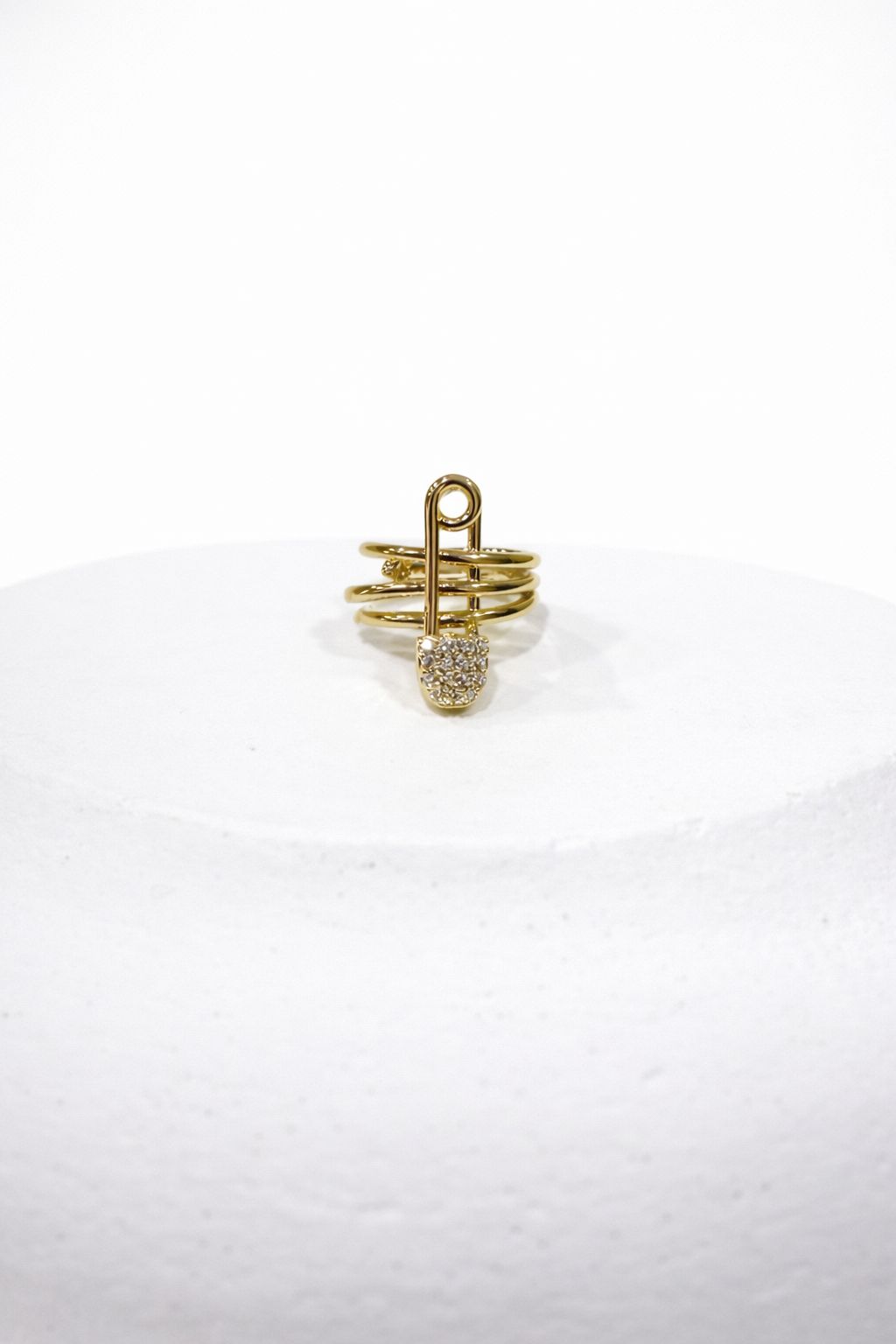 Taş Detaylı Gold Renk Ear Cuff (Kıkırdak Küpesi)