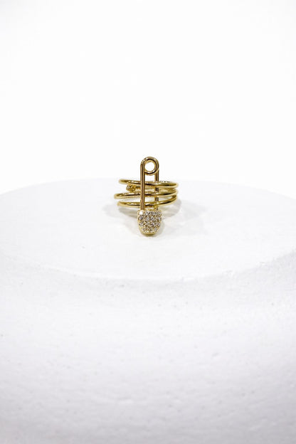 Taş Detaylı Gold Renk Ear Cuff (Kıkırdak Küpesi)